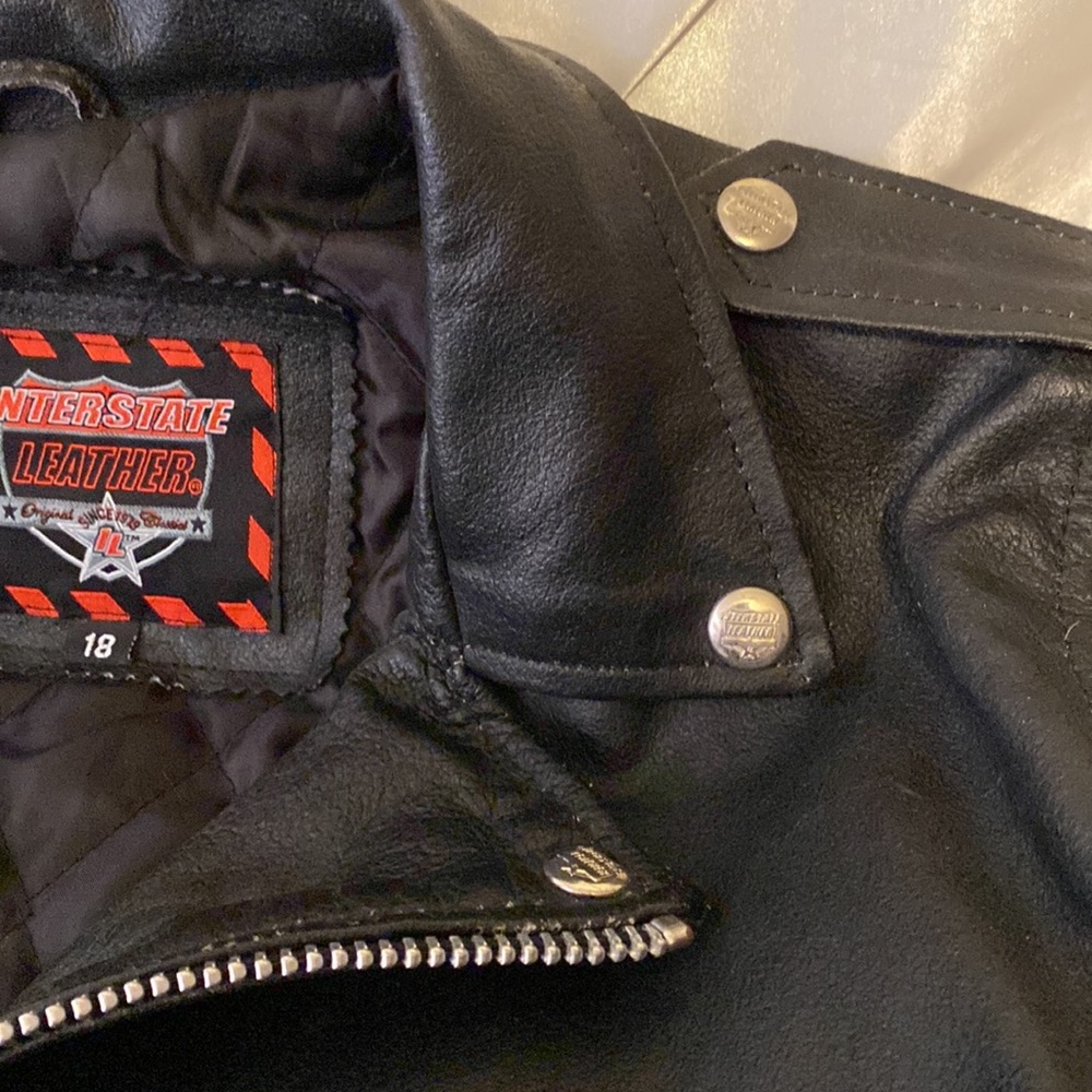 Interstate Leather Motorcycle Jacket - image 5
